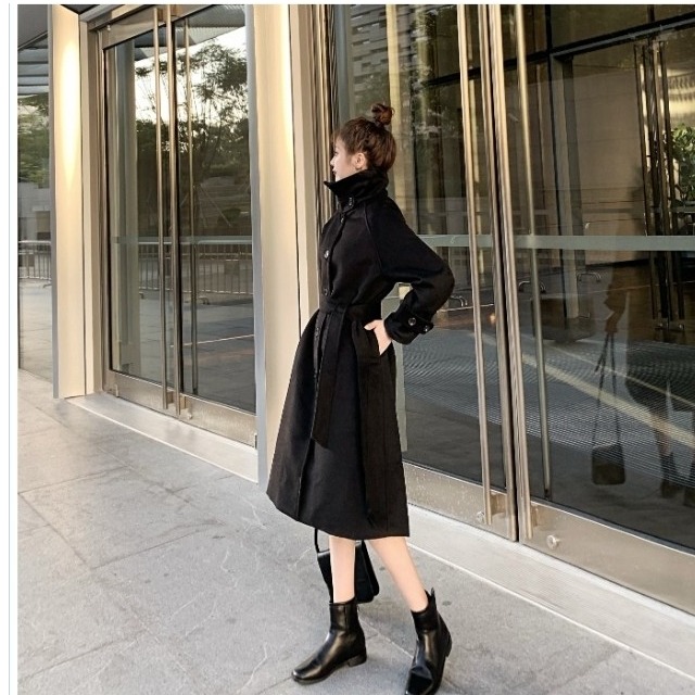 レディース 大きいサイズ チェスターコート 秋冬新作 トレンチコート ロング ハイネック レディース チェスターコート 細身 アウター カ Basecamp49