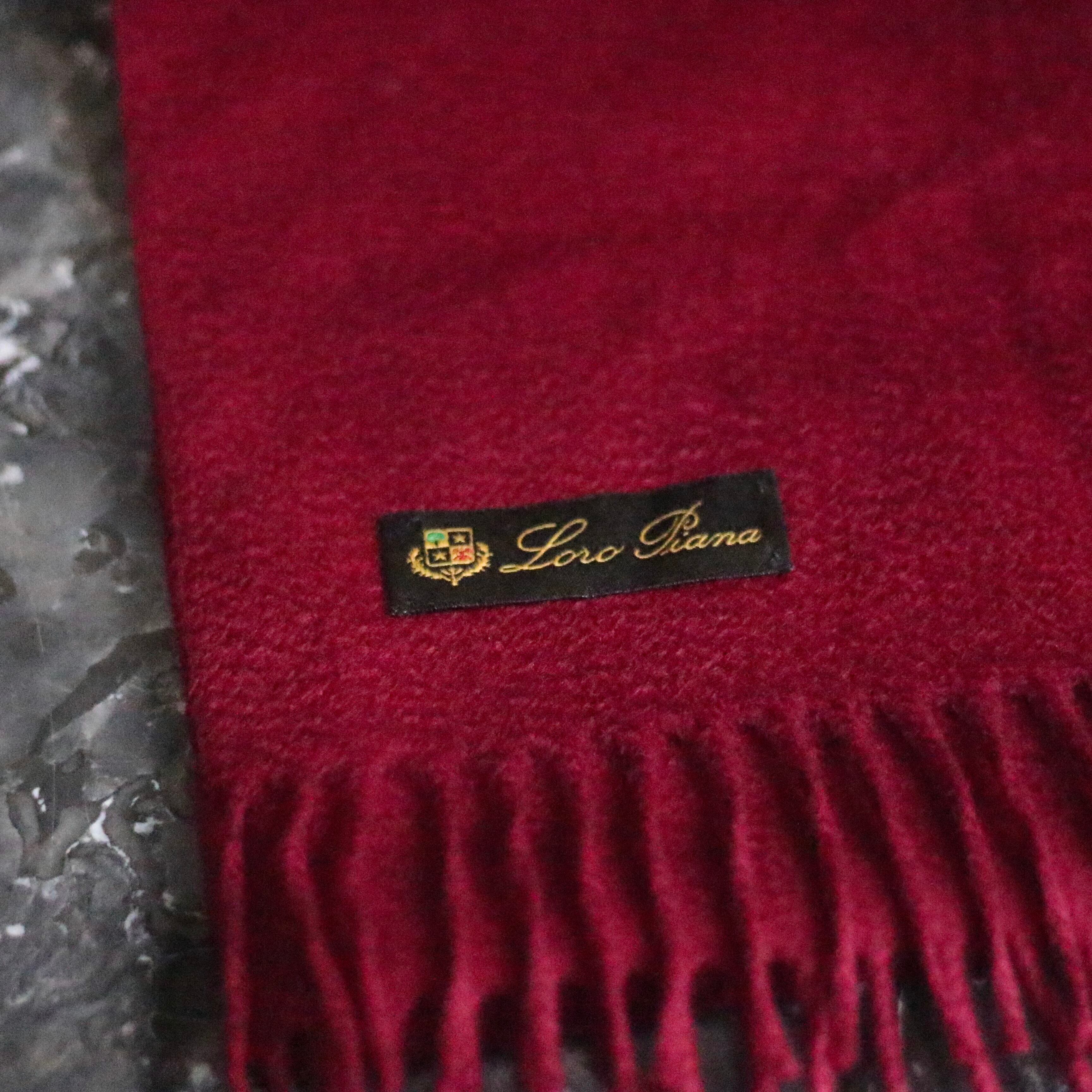 Loro Piana CASHMERE100% MUFFLER MADE IN ITALY/ロロピアーナカシミヤ