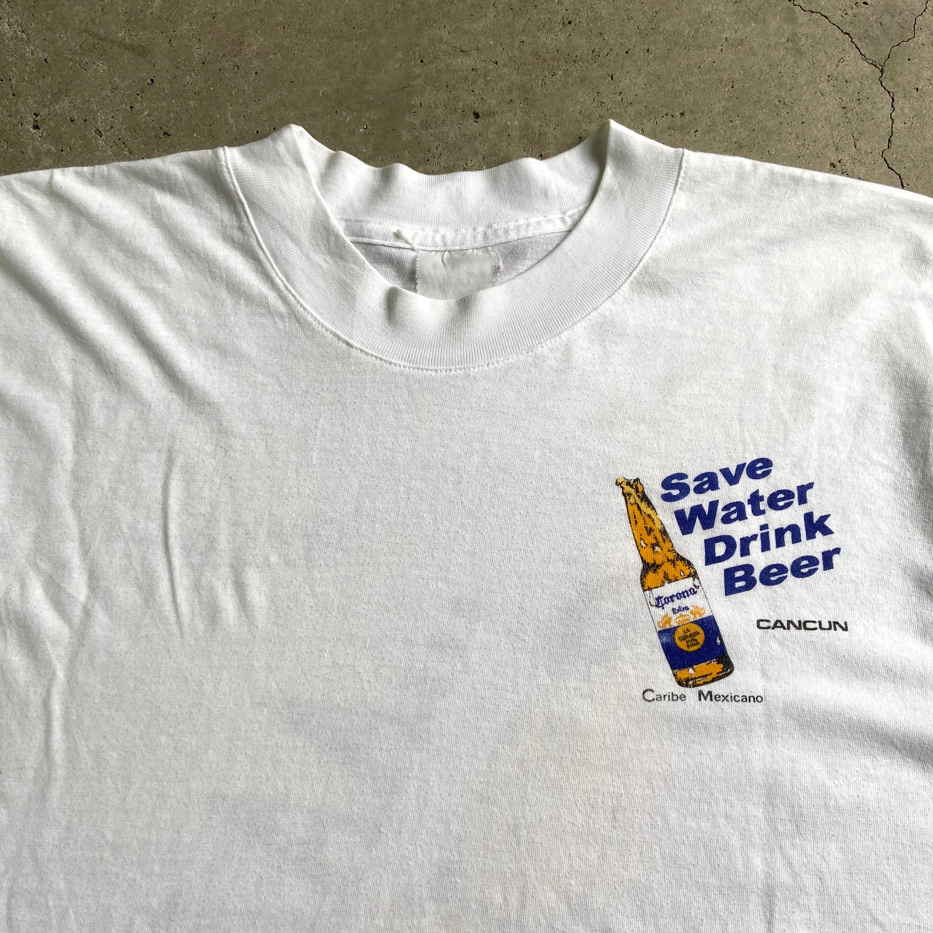 USA製 90s コロナビール デカロゴ プリント 半袖 Tシャツ 古着