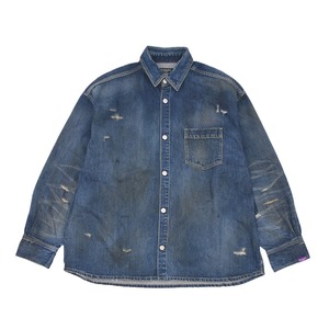 【mind seeker】40's Vintage Indigo Denim Shirts Jacket(BLUE)