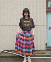 【送料無料】"Rene derhy" check skirt