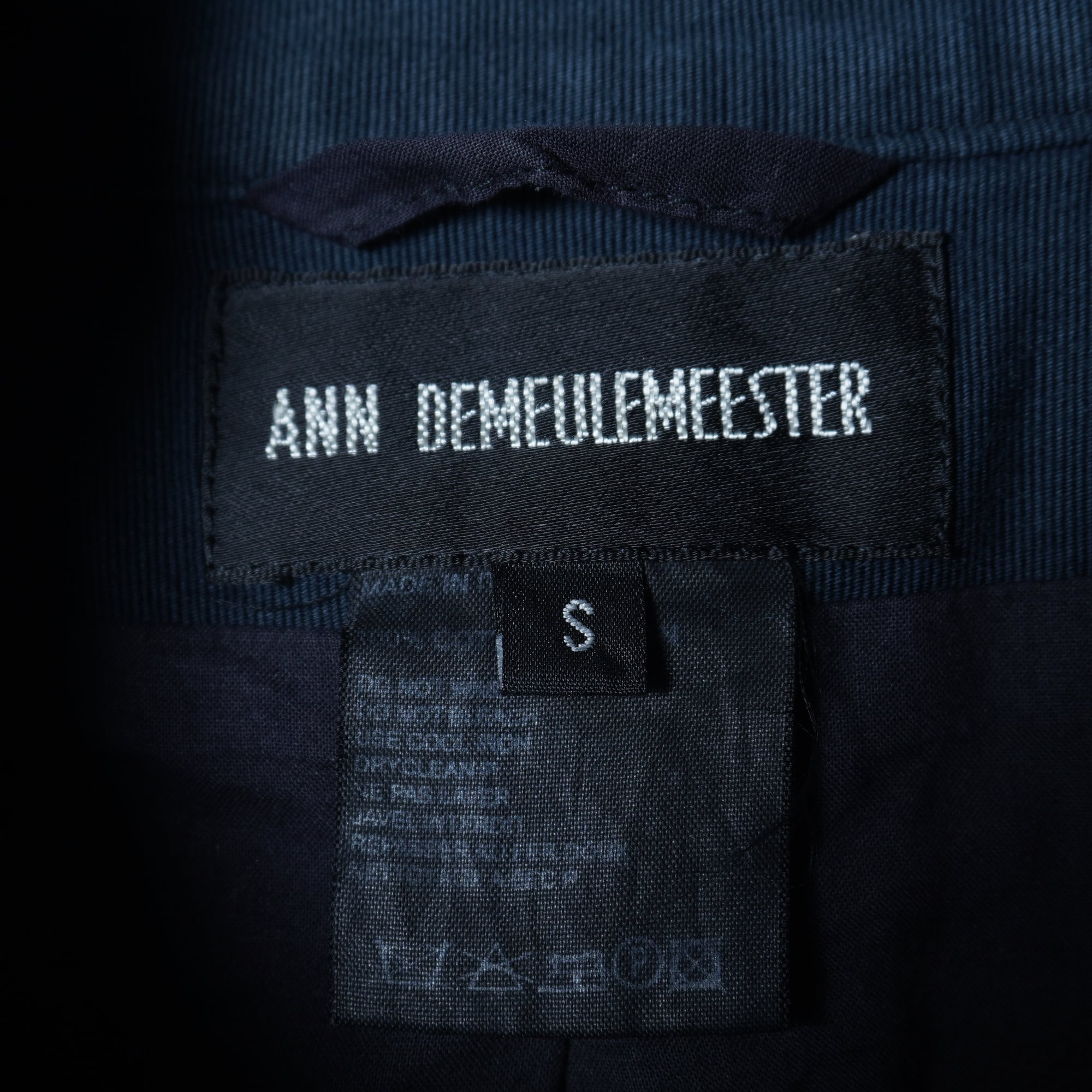 本人期 ANN DEMEULEMEESTER レザージャケット