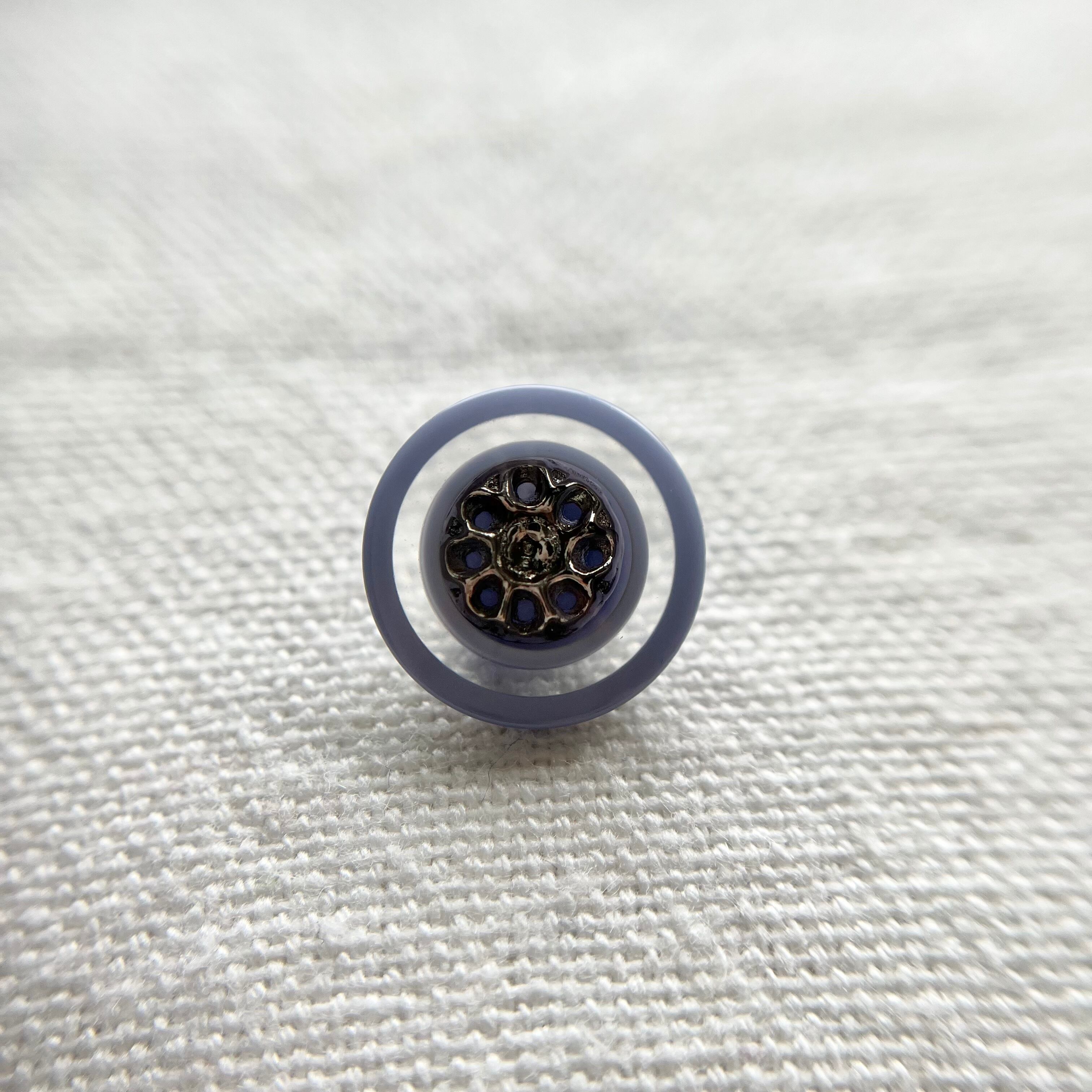 シルバーフラワー×パステルブルー 13㎜