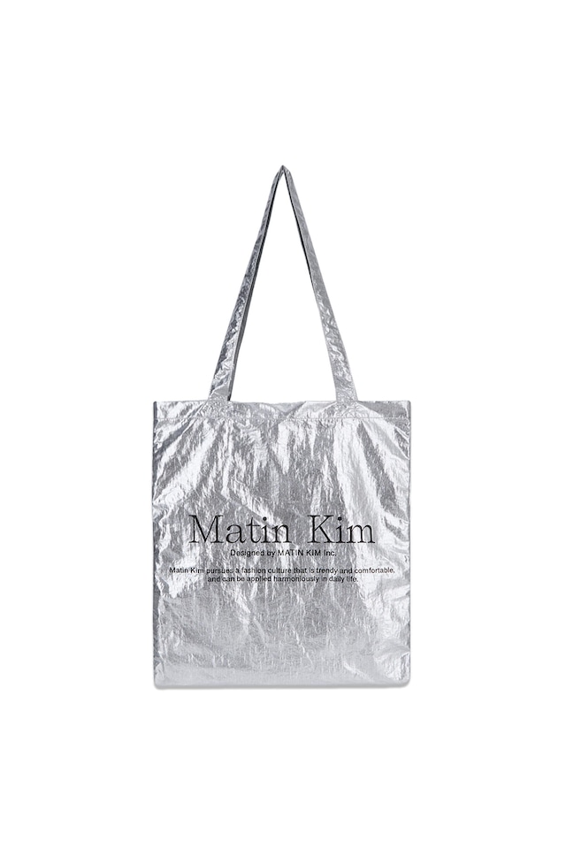 [Matin Kim] MATIN PALETTE ECOBAG IN SILVER 正規品 韓国ブランド 韓国通販 韓国代行 韓国ファッション マーティンキム matinkim 日本 店舗