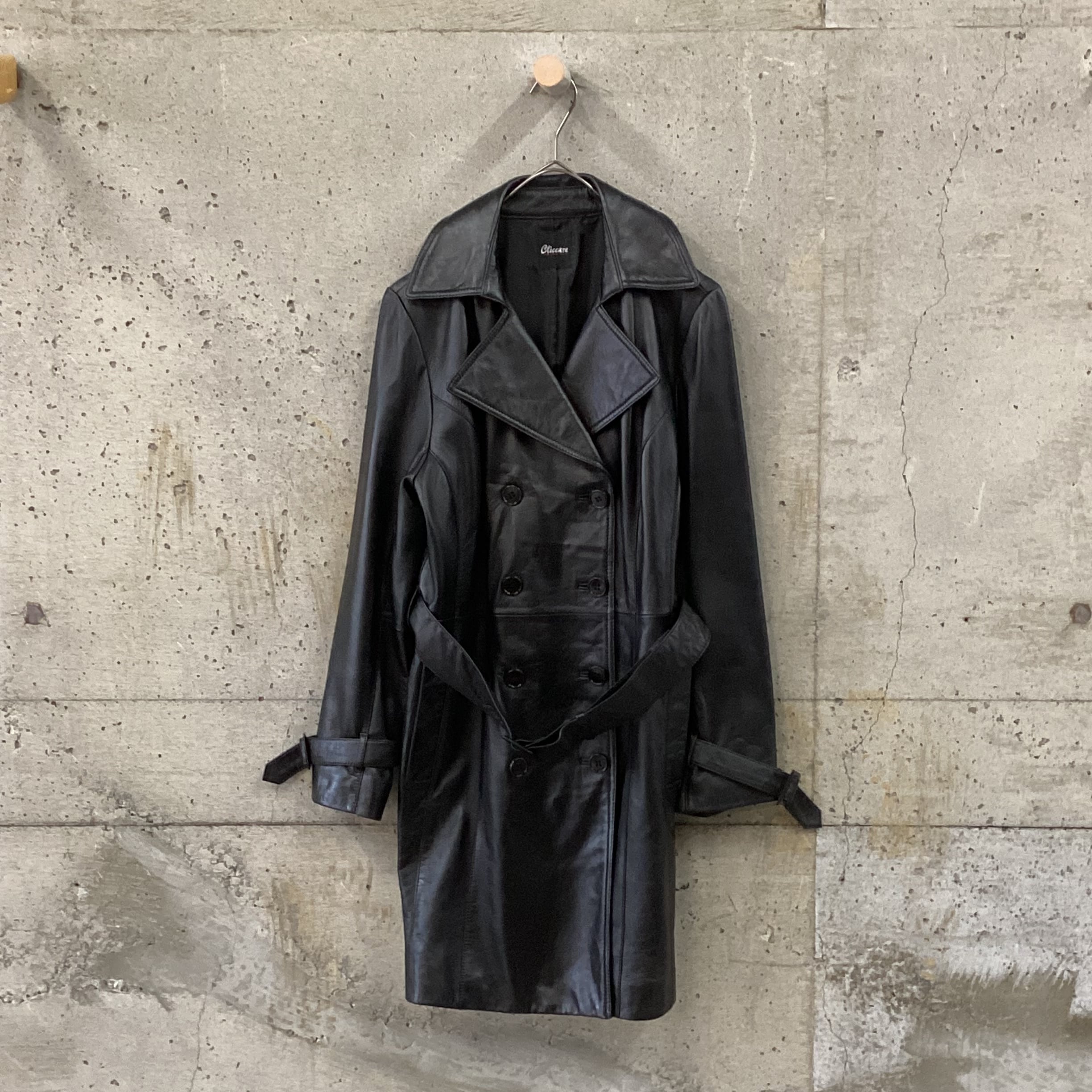 Lambskin double button coat