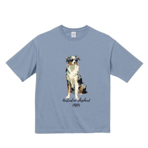 オーストラリアン・シェパード　ビックシルエットTシャツ