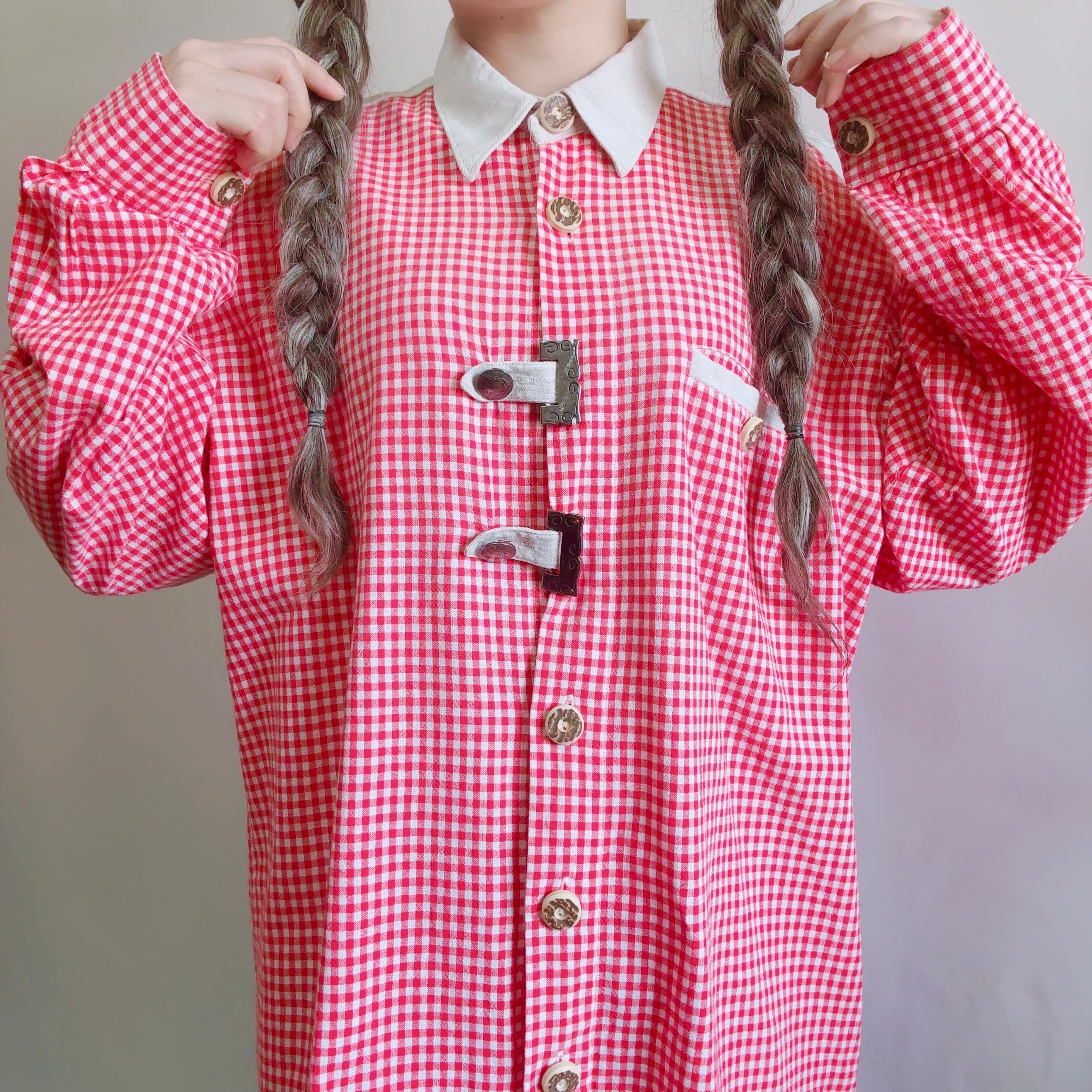 Euro vintage Hand knit Scottish Wool Cardigan／ヨーロッパ古着