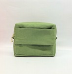 ポケットティッシュケース付き　スクエアポーチ  海の中　海藻｜とりさん工房ーかわいいハンドメイドポーチ