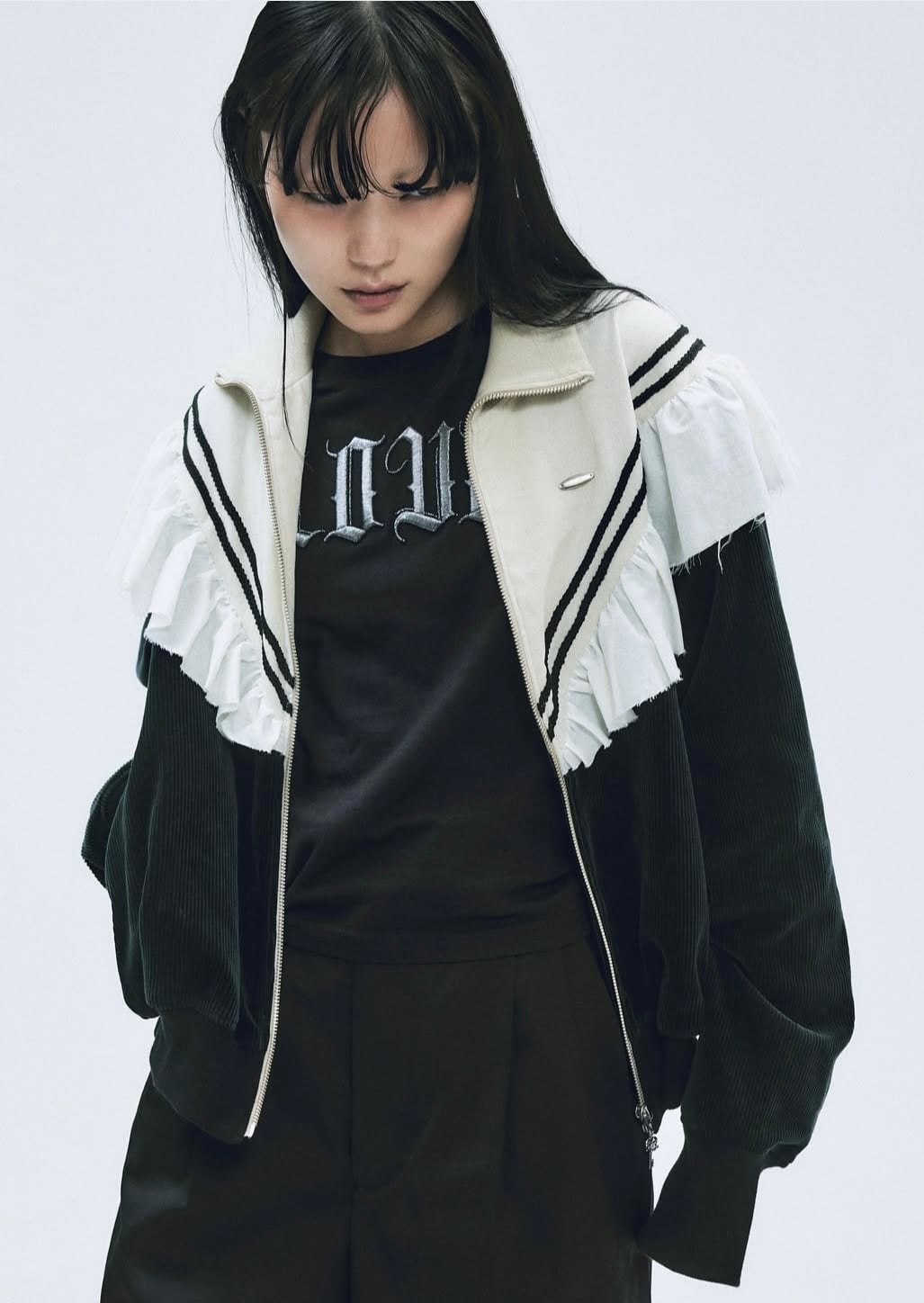 tanaka daisuke frill corduroy track jacket | AAR