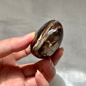 ブラックオパール(グレーオパール)*パーム2*コモンオパール*天然石インテリア*置き物