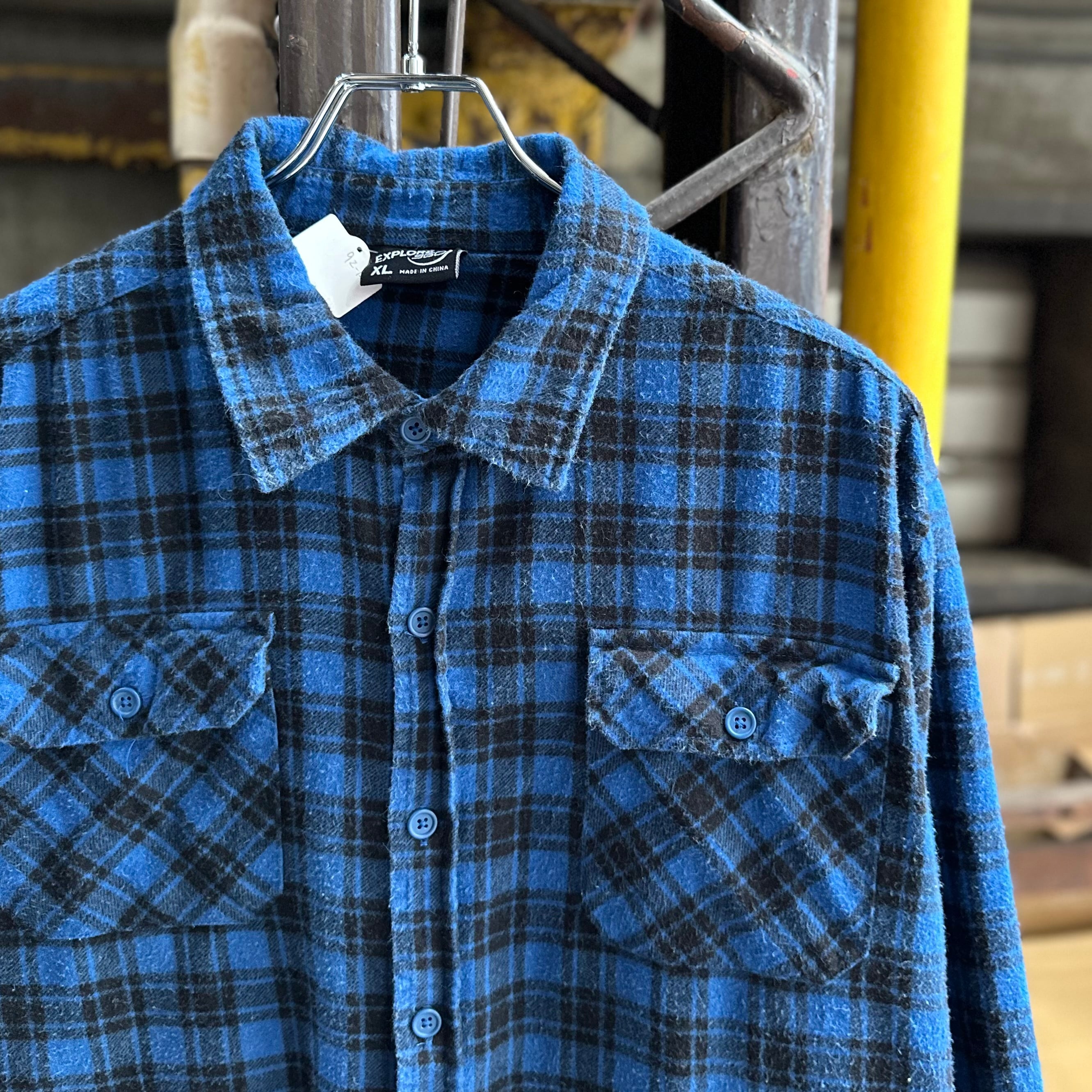 好配色 Butcher products ネルシャツ 青黒 プリネル プリネル】〜00's Print Flannel Shirt | 下北沢SPiKe＆SPiCe