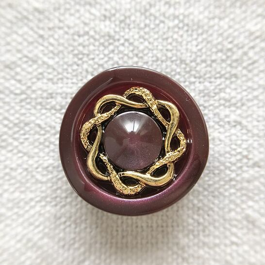 ゴールドフラワー×ディープパープル 20㎜