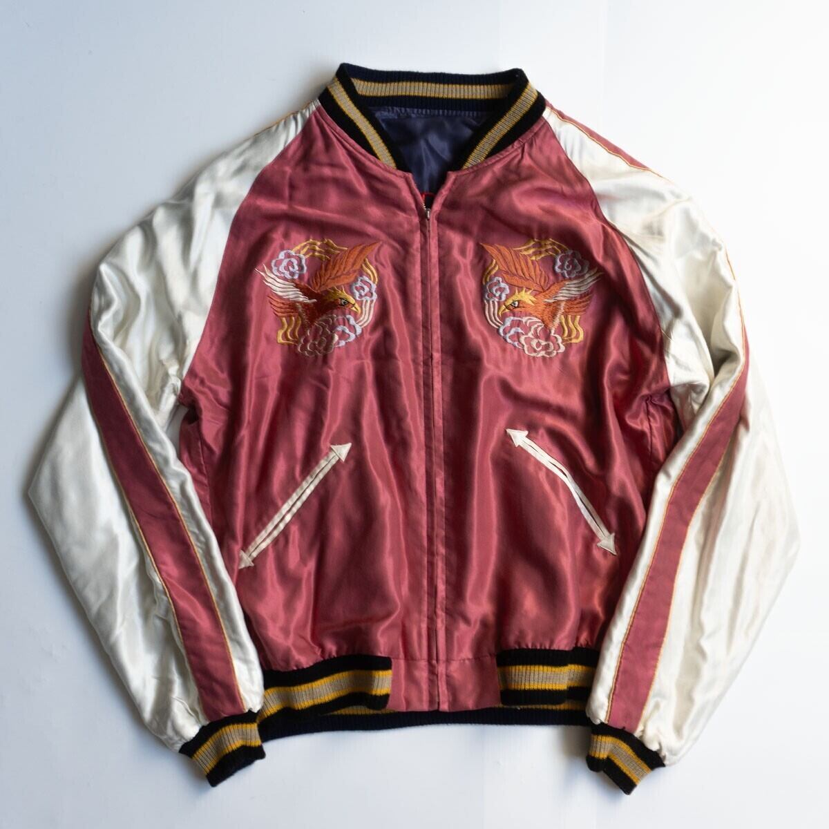 テーラー東洋 サテンスカジャン リバーシブル スーベニア TT11381 テーラー東洋スカジャン【DRAGON＆TIGER×DRAGON】リバーシブルサテン