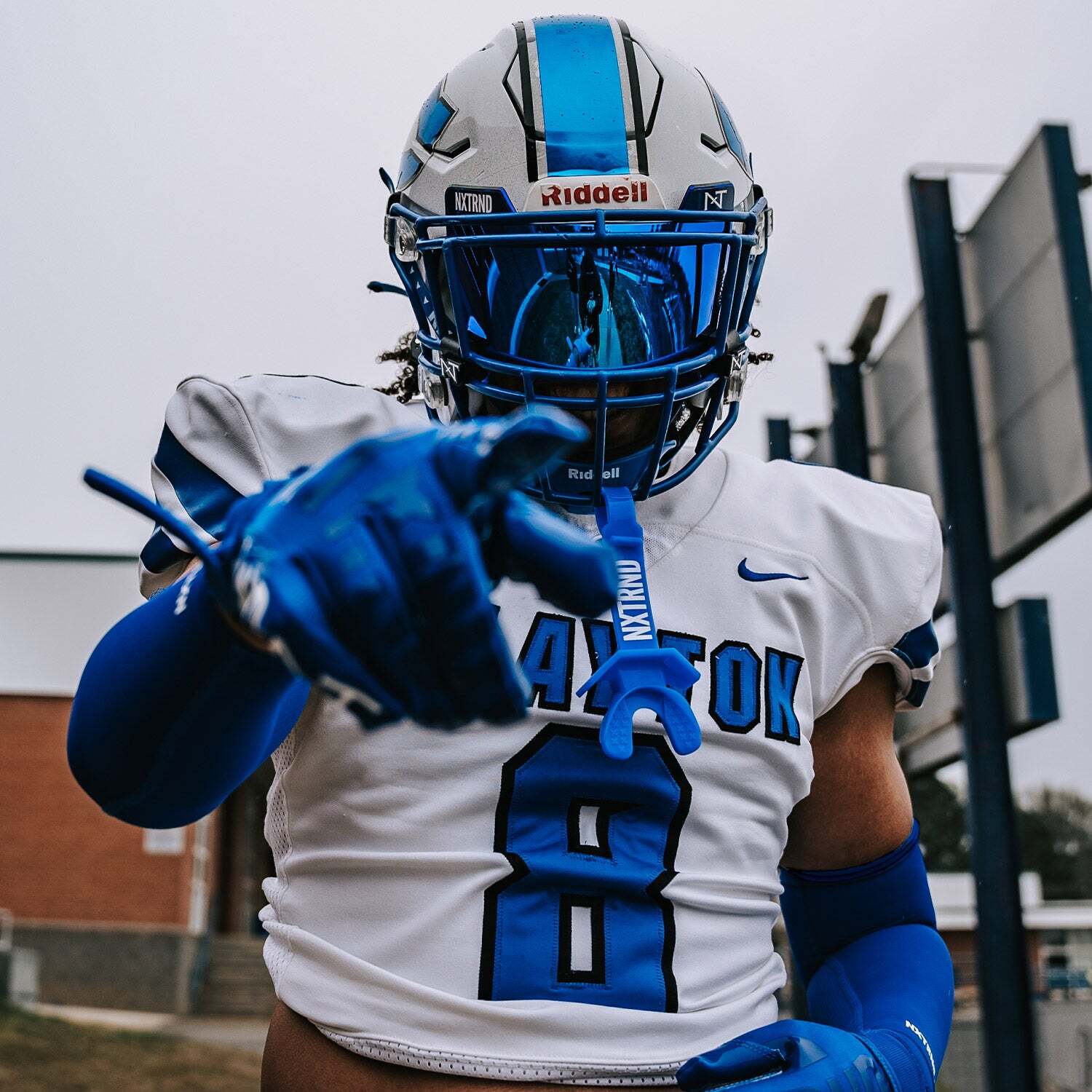 NXTRND製 VZR3 アメフト アイシールド ブルー | END ZONE/エンドゾーン