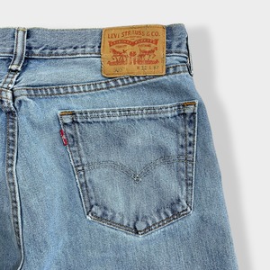 【LEVI'S】505 メキシコ製 MEXICO デニム ジーパン ジーンズ 色落ち テーパード ジッパーフライ W32 L32 リーバイス US古着