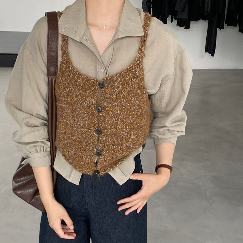 knit bustier　J00109