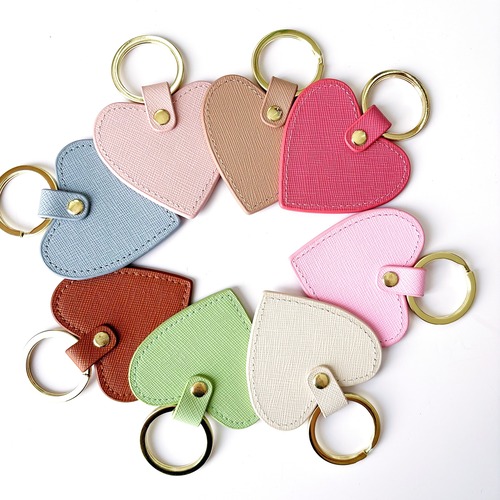 COLOFUL HEART KEY RING