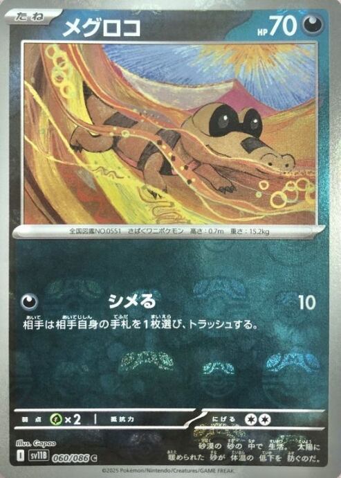 【Bランク】メグロコ(マスターボール(ミラー)