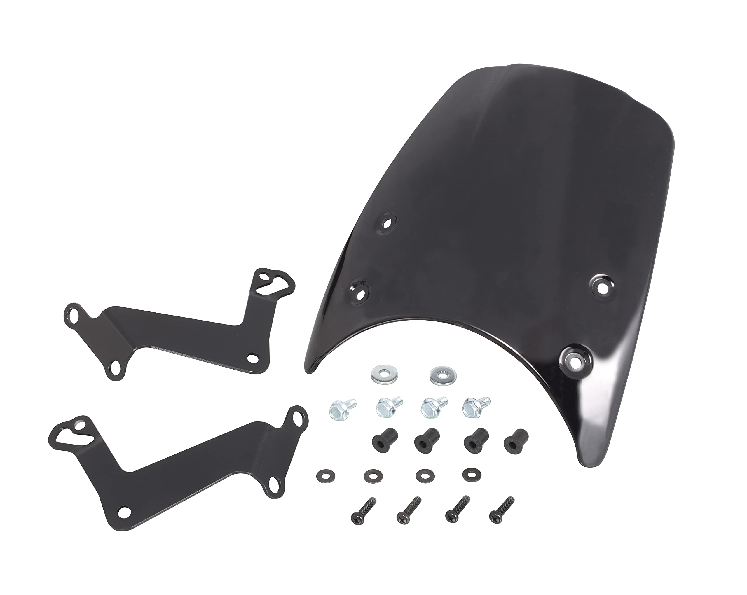 キタコ(KITACO) エアロバイザー (タイプ2/ダークスモーク) モンキー125(JB02/JB03/JB05) ダックス125(JB04/JB06) ポリカーボネート製 670-1300200