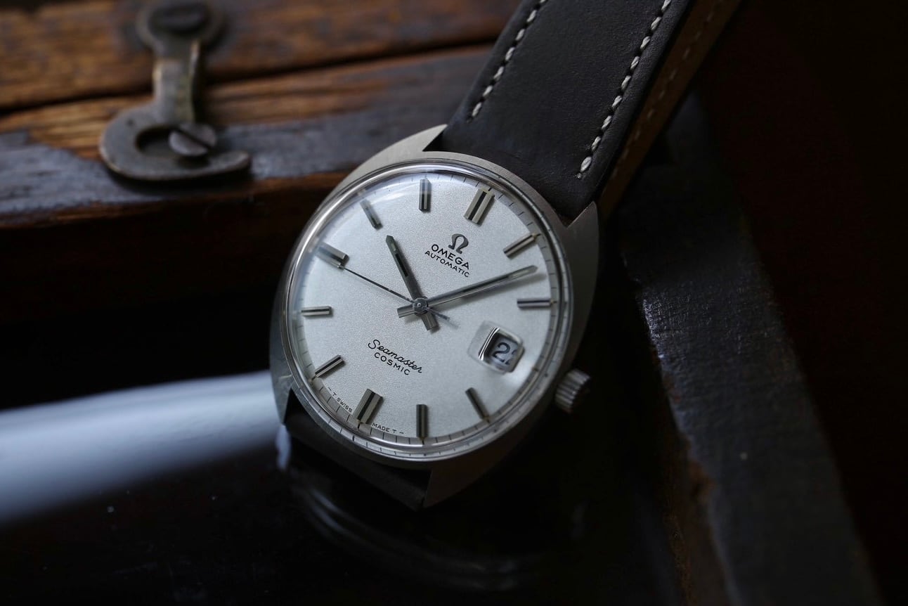 【OMEGA】1970年製 オメガ 『シーマスターコスミック』 デイト Cライン ジェンタモデル グリッターダイヤル 3気圧防水 自動巻き OH済み / automatic / seamaster cosmic / Cal.565 /Vintagewatch