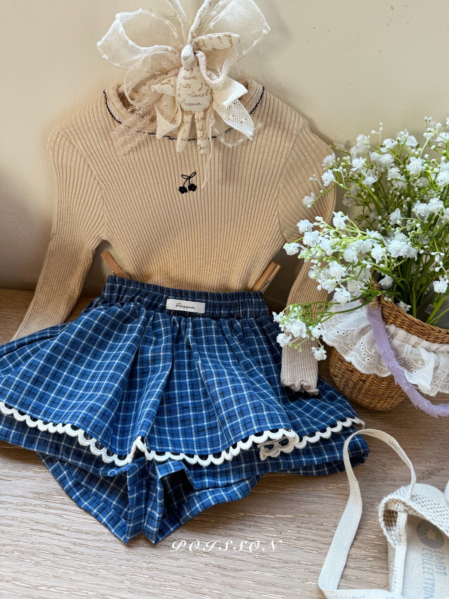 予約»«ジュニアサイズあり»«poisson» セリーントップス 2colors | 子供