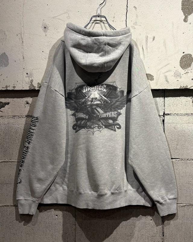 【Caka otto】“Orange County Choppers”Special Graphic Vintage Loose Pullover Hoodie