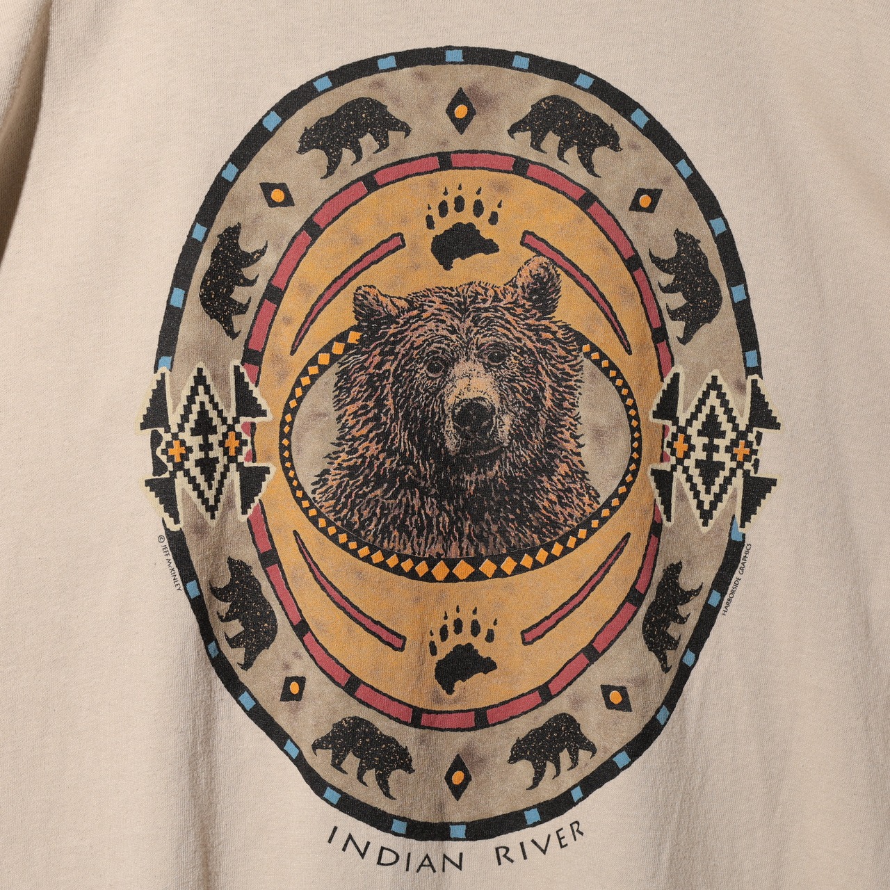 美品 L 90s USA Harborside Graphics Tシャツ ハーバーサイドグラフィックス