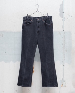 "Levi's" 517 stretch black denim flare trousers / W36,L32 / Made In USA
