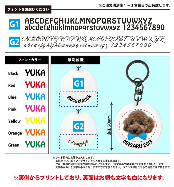 ユカ様ご確認用♡ 犬用名札 キャバリア うちのペット♪ フェイス 名
