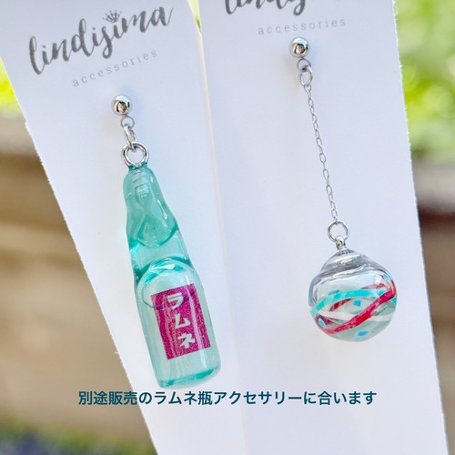 【2026新色あり】カラーオイルが揺れてかわいい　ミニチュアヨーヨーピアス・イヤリング　選べるカラー　水風船　【クリアカラー】