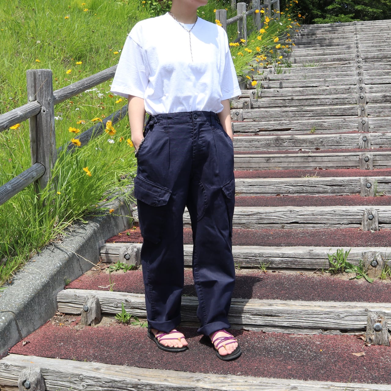 ROYAL NAVY COMBAT TROUSERS イギリス軍 ロイヤルネイビー カーゴ ...