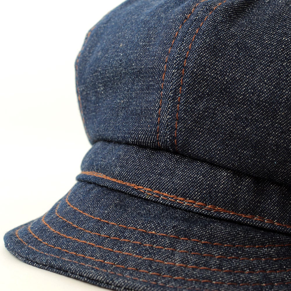 キャスケット スピットファイヤ 帽子 メンズ ニューヨークハット NEW YORK HAT Denim Stitch Spitfire ブルー デニム  6221-BLUE USA生産 正規品