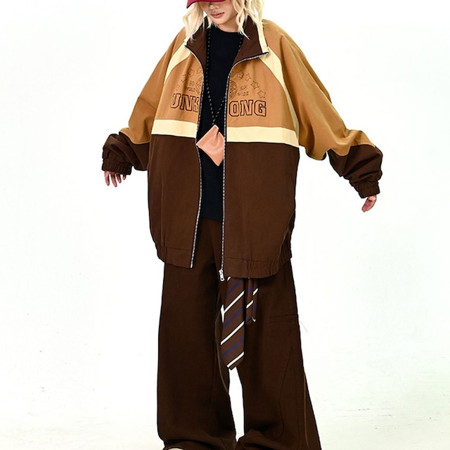 カラーブロックトラックジャケット R01168