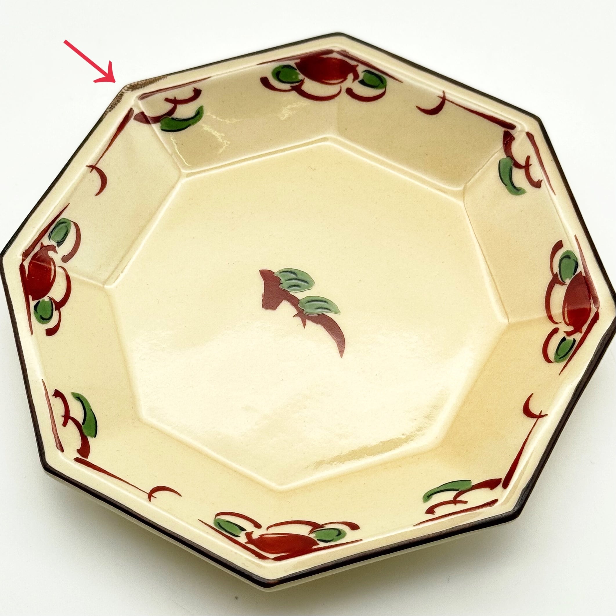 SALE】古赤絵 八角小皿 (アウトレット) | 24to3［西富陶磁器オンライン