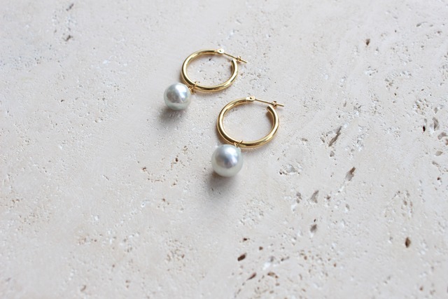 <Earrings> Akoya drops