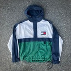 90s Tommy Hilfiger nylon anorak hoodie