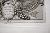1780s フランス 33c 繊細な歴史的銅版画 アウグストゥス 図版 カルナヴァル博物館所蔵 アンティーク