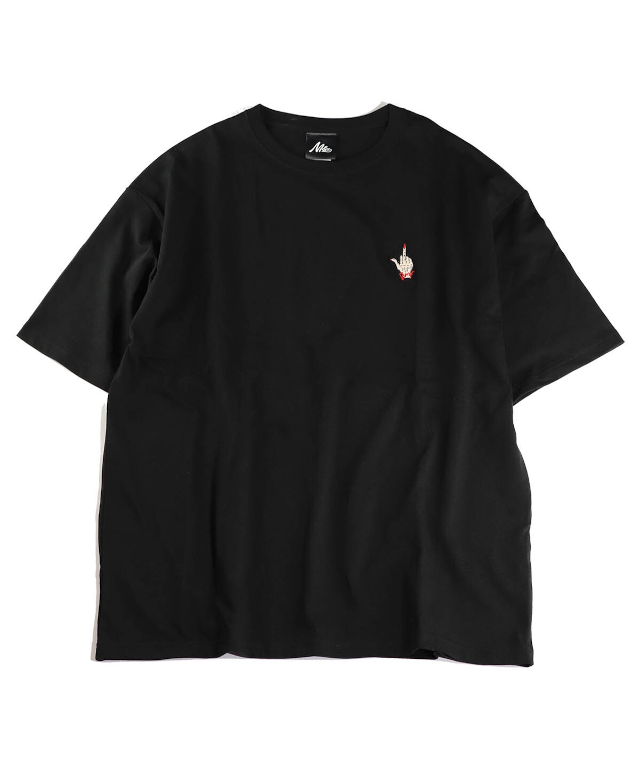 RAISE MIDDLE FINGER - 刺繍Tee(ビッグシルエット) (XXLサイズ)