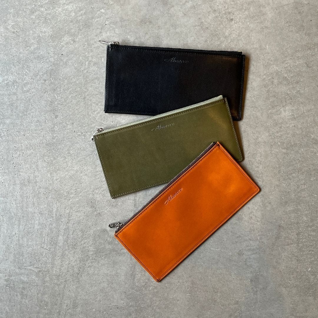 栃木レザー】本革 ロング フラグメントケース〈Leather Long Fragment