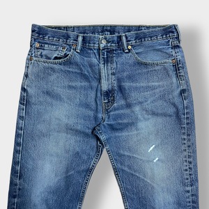 LEVI'S 505 デニム ジーンズ ジーパン W38 L30 ビッグサイズ ダボパン テーパード ダメージ リーバイス US古着