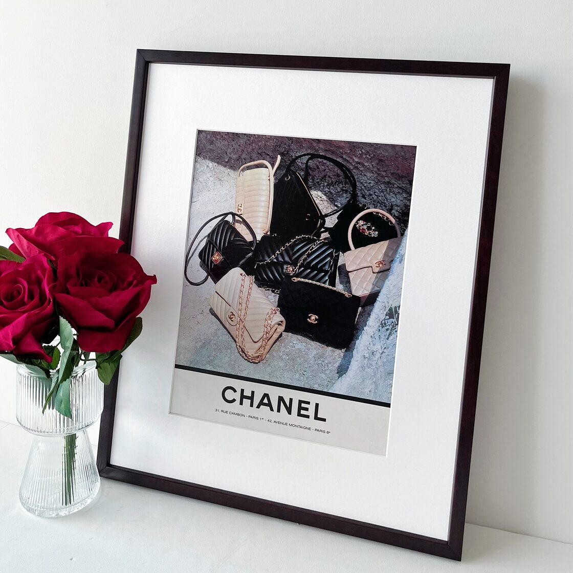 1991 広告＞ CHANEL シャネル マトラッセ ヴィンテージ アートポスター 