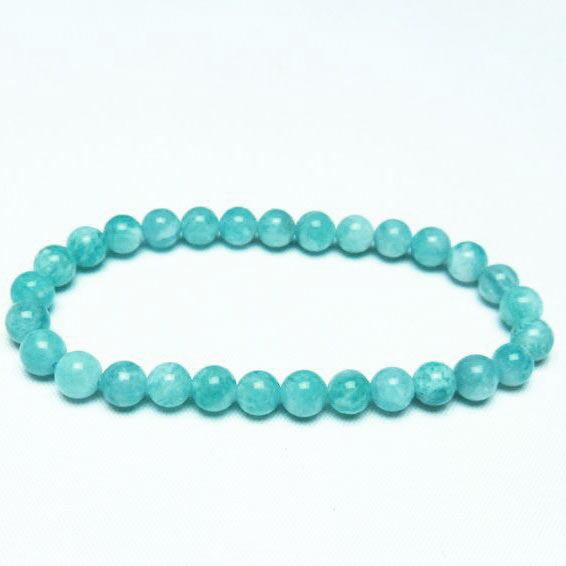 アマゾナイト ブレスレット 6mm 一点物 メール便可 [M便 1/10] 111-47671