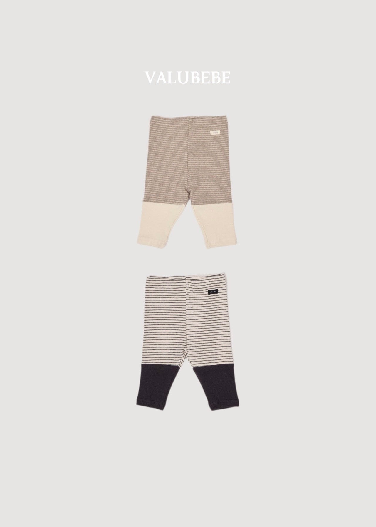 送料無料【予約】/ ウエハース配色レギンス/ valubebe