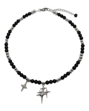 STAR BURST BEADS NECKLACE