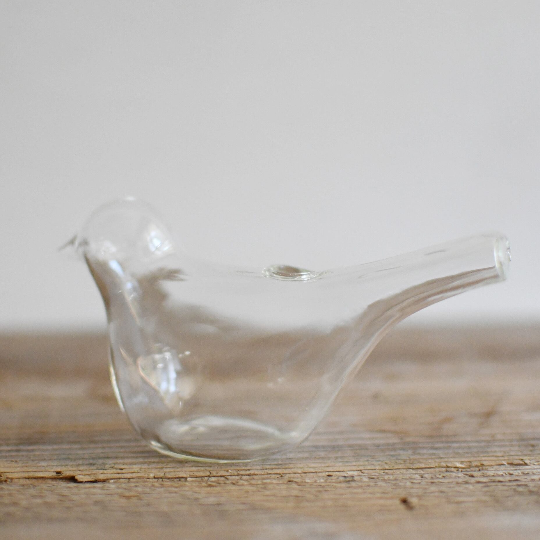 ガラス容器 小鳥瓶 ｗ125ｘd52ｘh65ｍｍ 可愛いモチーフ容器 苔テラリウム専門ショップ道草