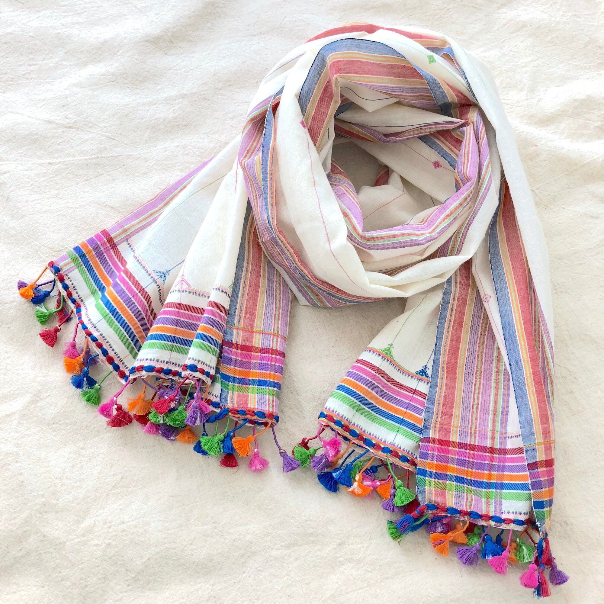 カラフルコットンショール