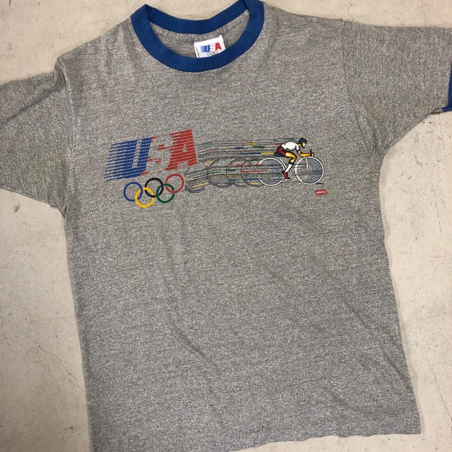 1980'S LEVI'S "LOS ANGNLES OLYMPIC" RINGER T-SHIRT