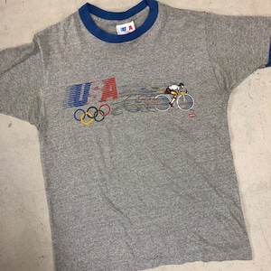 1980'S LEVI'S "LOS ANGNLES OLYMPIC" RINGER T-SHIRT