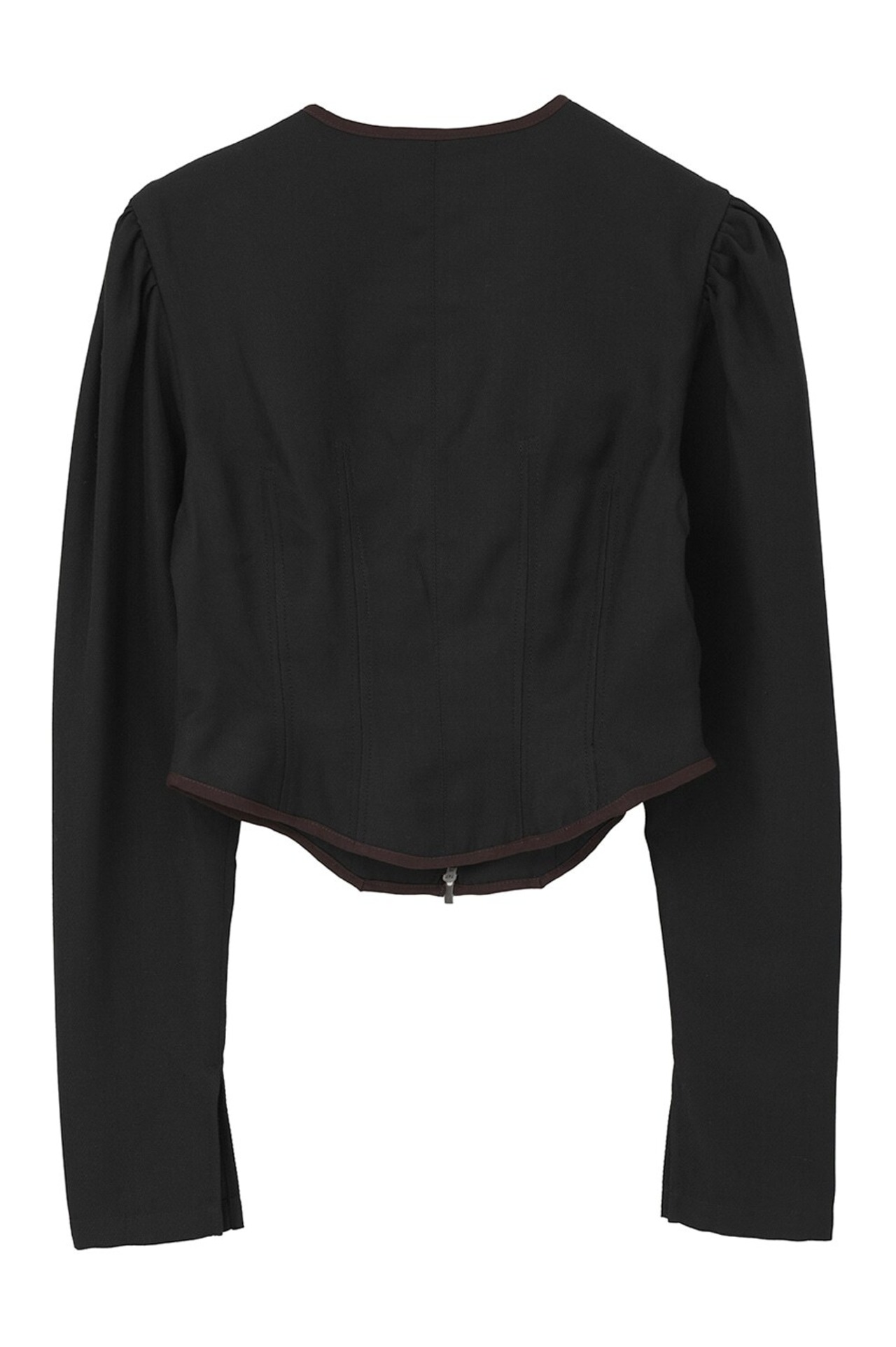 CLANE HERRINGBONE CORSET DETAIL TOPS