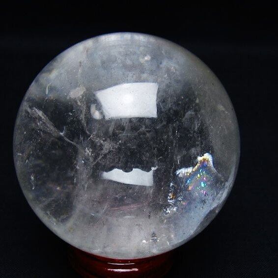 水晶 丸玉 63mm スフィア 置物 水晶玉 一点物 151-9004